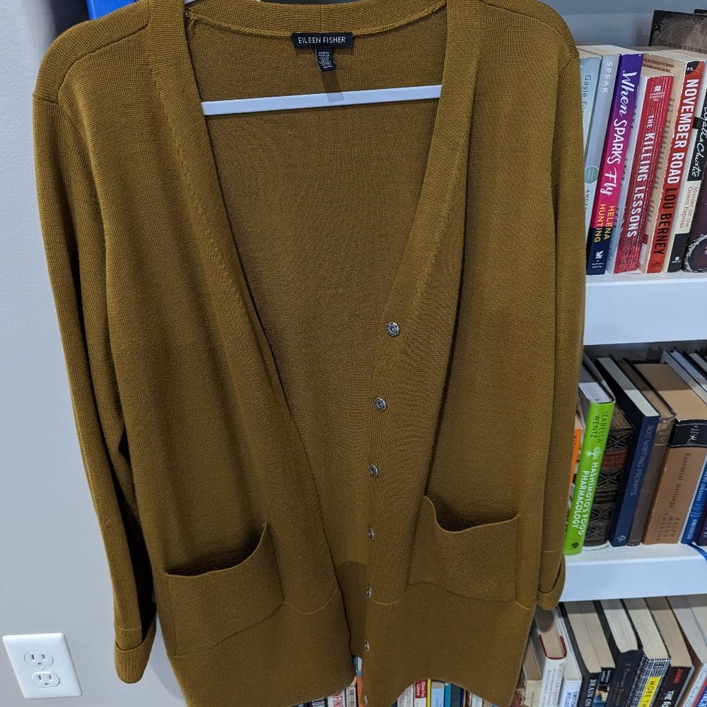 Eileen Fisher | Merino Snap Cardigan | Haystack